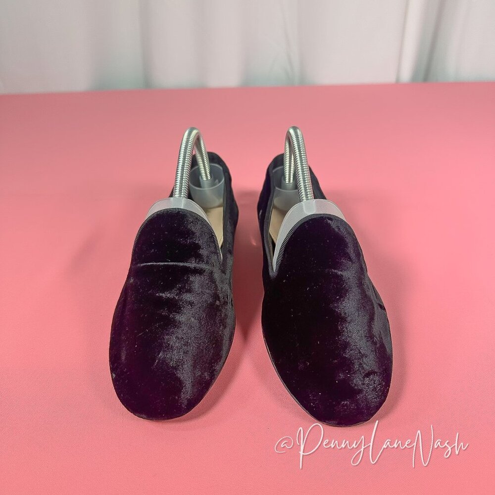 Aldo Danilova Velvet Flat Shoes Size 7.5 Black - Picture 3 of 8